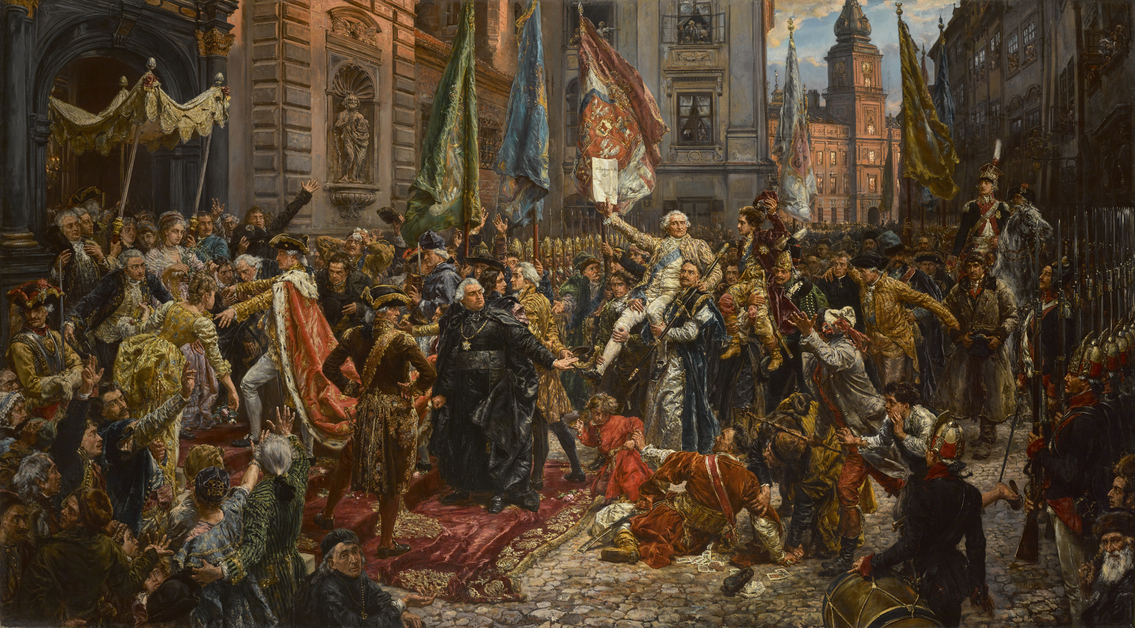 Uchwalenie Konstytucji 3 maja– obraz Jana Matejki, 1891